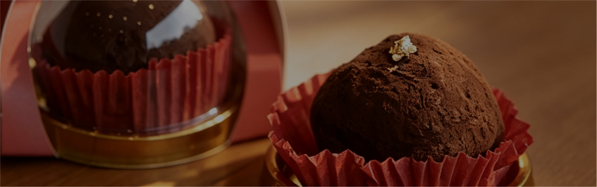 Grandmama Homemade collection banner showing chocolate truffles and festive gift sets at Grandmama Store in Hong Kong.