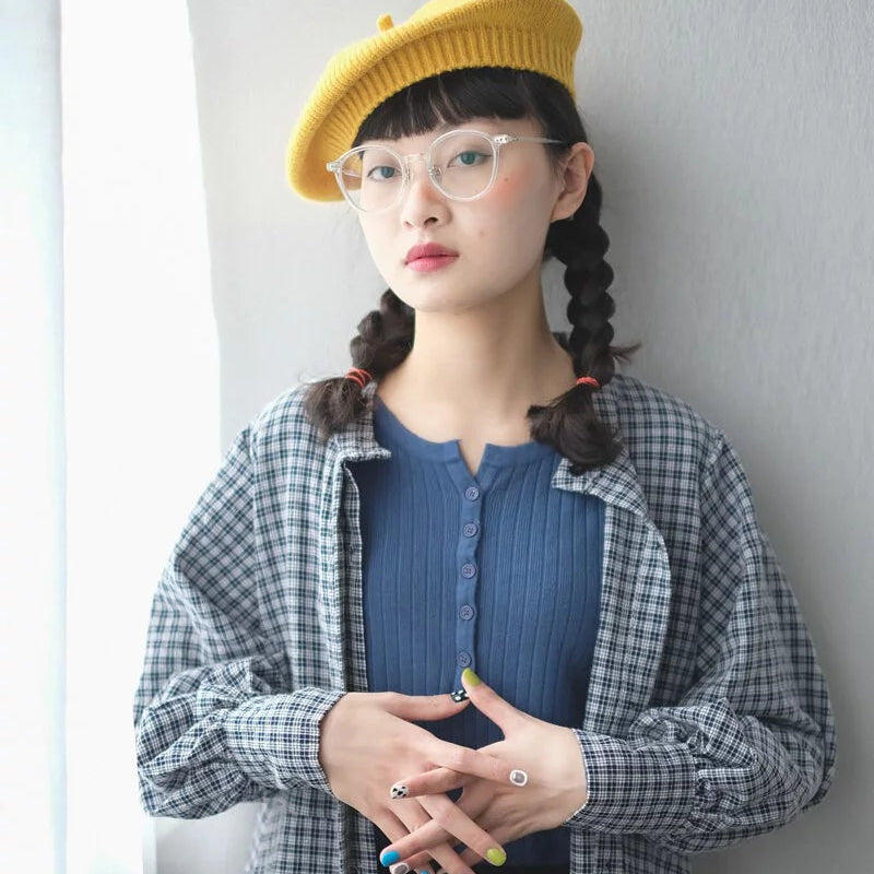 Stretchy high neck striped top