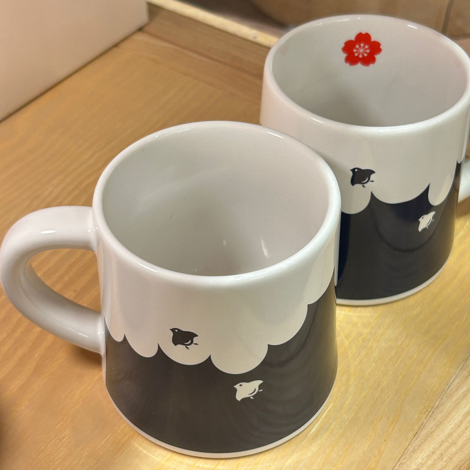 日本美濃燒富士山陶瓷杯