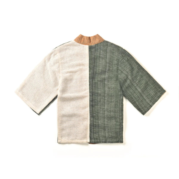 Back view flat-lay of the Hand-cranked Kimono in Yakushima at Grandmama Store in Hong Kong.