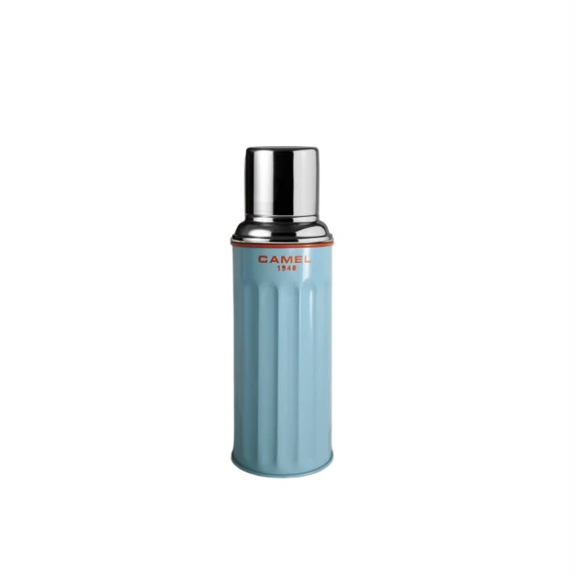 Camel 122 Glass Vacuum Flask 450ml in Light Sky Blue at Grandmama Store in Hong Kong