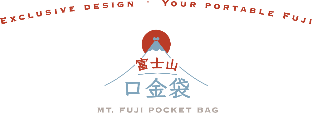 Promotional banner graphic for the Mt. Fuji Pocket Bag with logo and typography at Grandmama Store in Hong Kong.