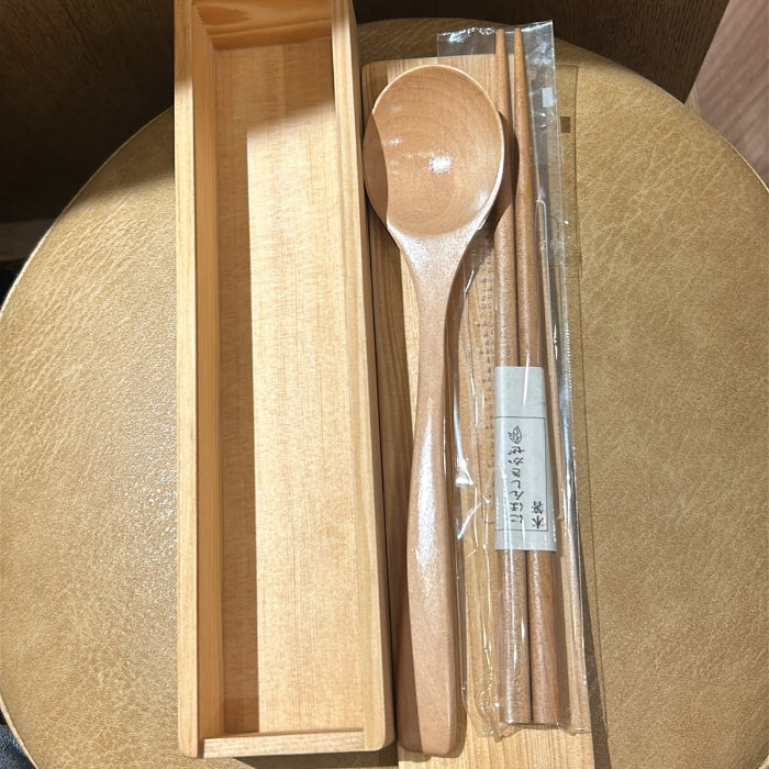 盒裝日本大箸湯匙套裝