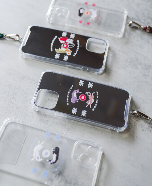 multiple-dancing-cat-phone-cases-flat-lay-display-Dancing-Cat-Phone-Case-Hong-Kong-Kwun-Tong-Grandmama-store