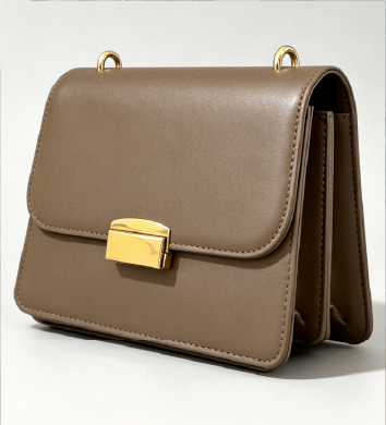 spacious-interior-multi-compartment-brown-leather-bag-Square-Side-Bag-with-Gold-Buckle-Grandmama-store